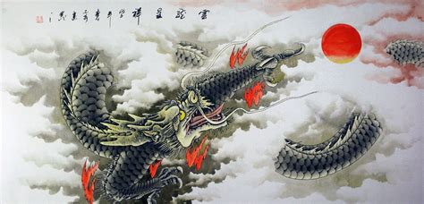 Huge Dragon Painting - Asian Art Bargain Bin - Chinese Artwork