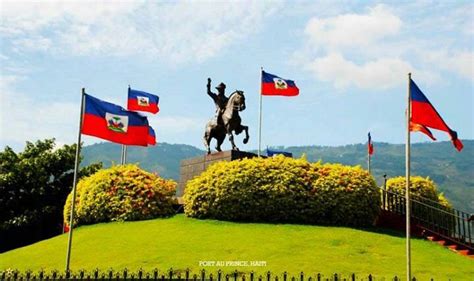 Equestrian statue of Jean-Jacques Dessalines in Port-au-Prince Haiti