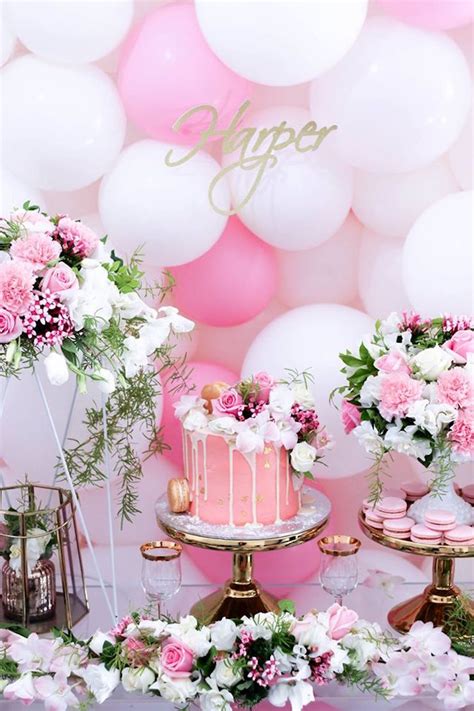 Kara's Party Ideas Pink + White + Gold Garden Party | Kara's Party Ideas