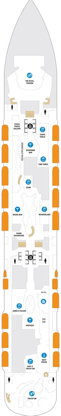 Spectrum of the Seas Deck plan & cabin plan