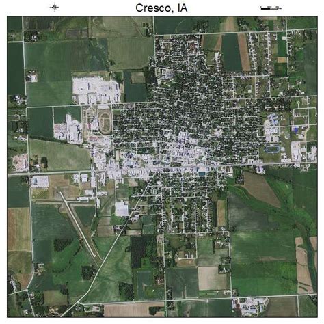 Aerial Photography Map of Cresco, IA Iowa