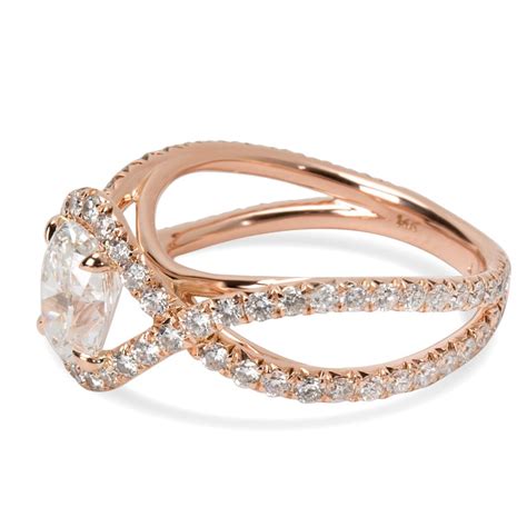 James Allen Oval Diamond Engagement Ring in 14 Karat Rose Gold '2.65 Carat' For Sale at 1stDibs ...