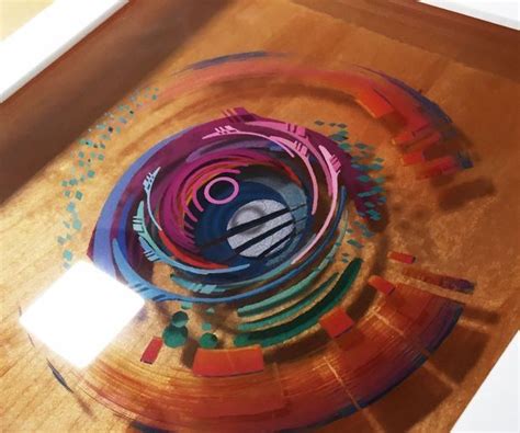 3D Painting: Layered Resin and Acrylic Paint | Epoxy resin art, Resin ...