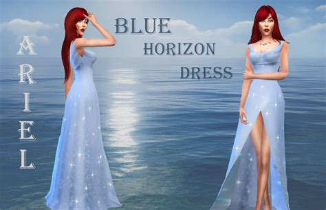 Stardust Sims 4 — Ariel’s Blue Horizon Dress If I would guess most ...