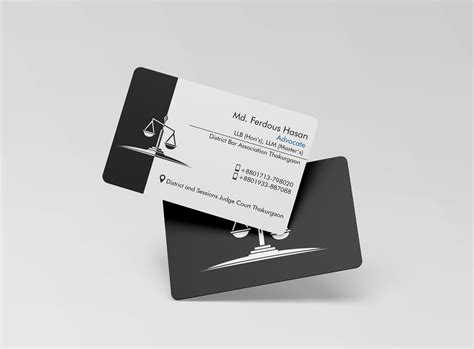 Business Card for Advocate by Md Faysal Amin on Dribbble