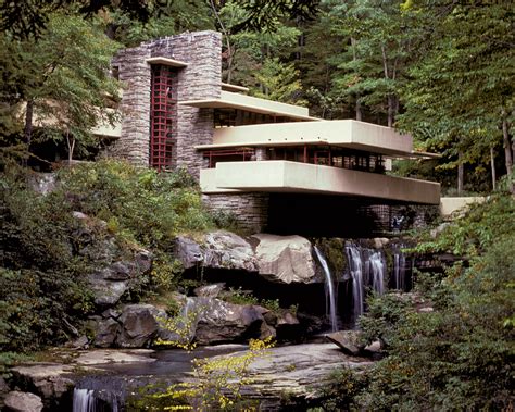 관련 이미지 | Fallingwater, Mid century modern house, Architecture