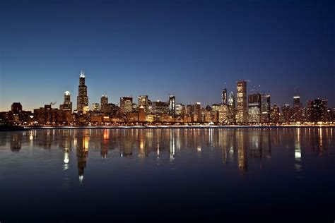 Chicago skyline, numb fingers were worth it. Flickr - Photo Sharing