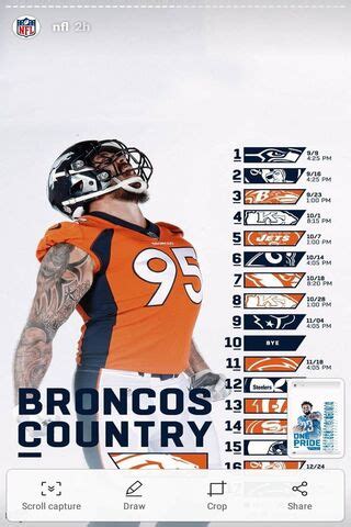 Broncos Schedule Wallpaper - Download to your mobile from PHONEKY