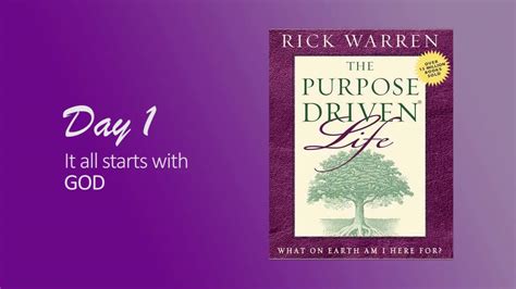 Purpose Driven Life Day 1 - YouTube