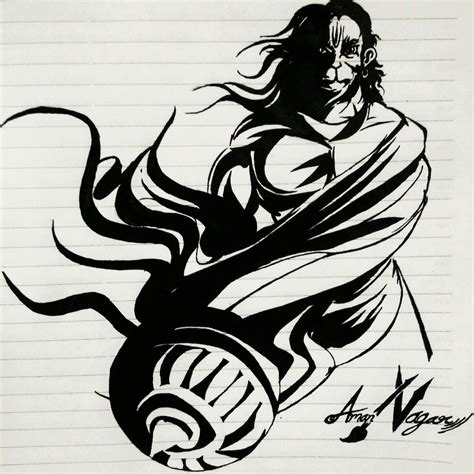 Lord Hanuman Drawing High-Quality - Drawing Skill