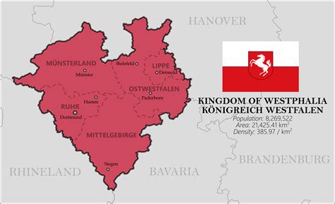 Kingdom of Westphalia | Westphalia, Germany poland, Map