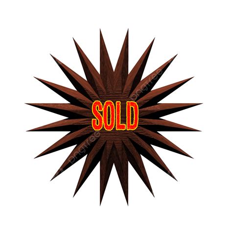 Sold Sign Artistic, Customizable, White, Customize PNG Transparent ...