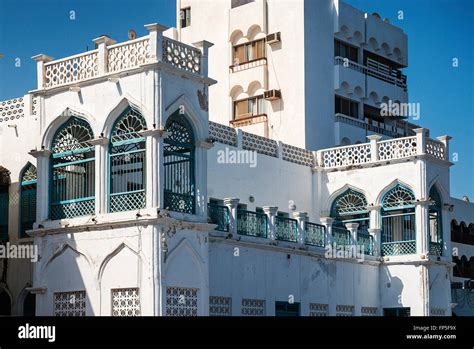 traditional arabic architecture detail in muscat old town oman Stock Photo - Alamy