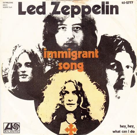 Led Zeppelin – Immigrant Song (1970, Vinyl) - Discogs