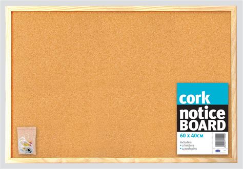 Cork Notice Board 60x40cm