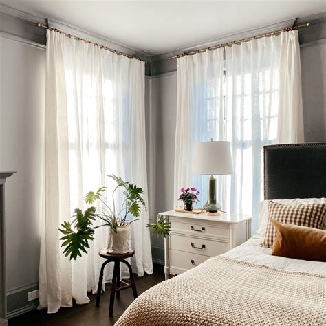 Linen Curtains in 2021 | White curtains living room, Linen curtains living room, Master bedroom ...