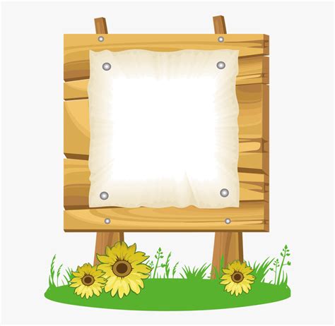 Cartoon Wood Sign Png - Clipart Notice Board , Free Transparent Clipart - ClipartKey