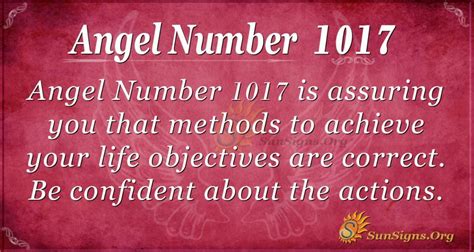 Angel Number 1017 Meaning: Consistency is the key - SunSigns.Org