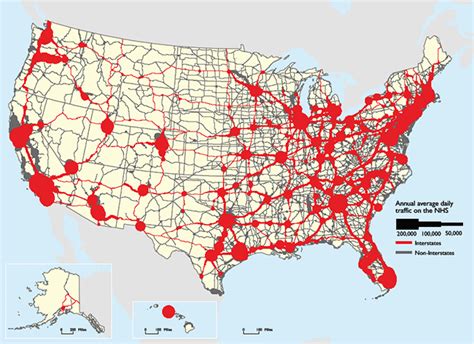 Annual Average Daily Traffic on the National Highway System, 2012 ...