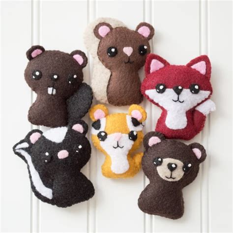 Felt Animal Pattern - Sewing Pattern - Embroidery Pattern - PDF Pattern - Softie Pattern ...