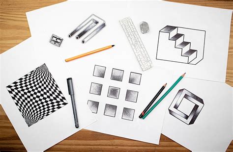 Optical Illusion Drawing – drawspaces.com