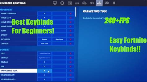 The Best Keybinds for Beginner Keyboard and Mouse Players in Fortnite Battle Royale - YouTube