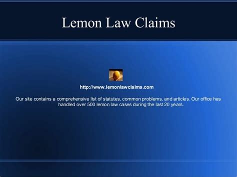 Lemon law