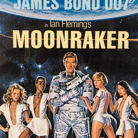 Original James Bond 007 'Moonraker' Film 'Us Advance' Poster, c.1979 For Sale at 1stDibs