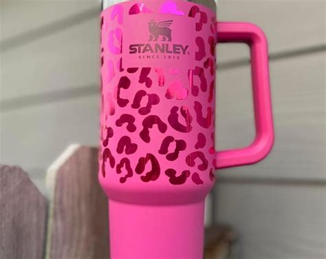 Leopard Azalea Hot Pink Stanley Quencher 40 Oz Stanley - Etsy