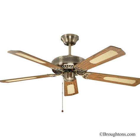 Fantasia Classic 52" Ceiling Fan Antique Brass - Broughtons Lighting & Ironmongery