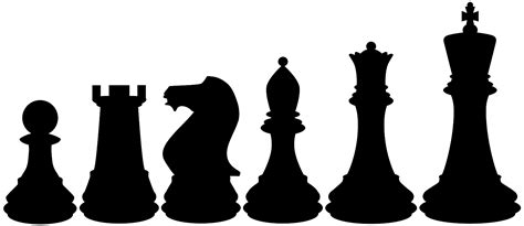 Chess Pieces Svg Silhouette Chess Clipart Chess Pieces | Images and ...