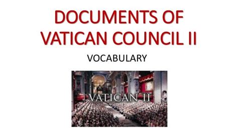 Documents of vatican council ii