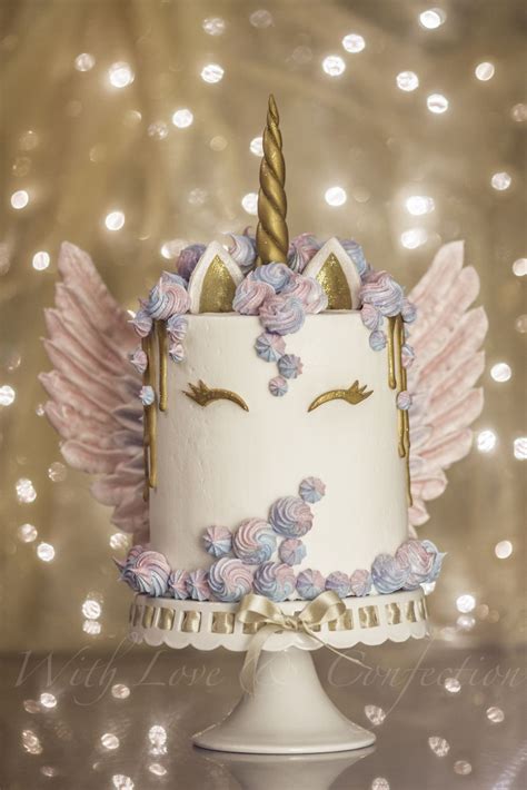 Unicorn Cake With Meringue Wings (By Veronica Arthur With Love ...