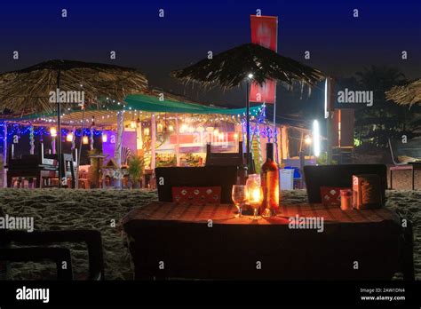 Night beach party in GOA, India Stock Photo - Alamy