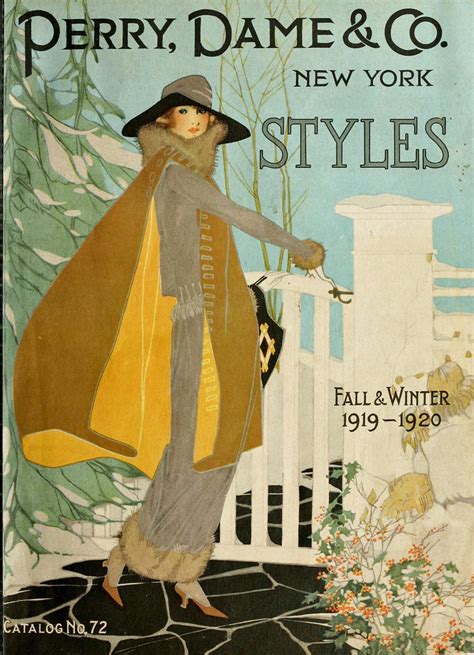 Winter fashion 1919 - catalog cover | From an out-of-copyrig… | Flickr