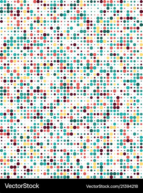 Pattern with colorful dots Royalty Free Vector Image