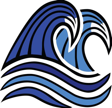 Free Clipart Of ocean waves