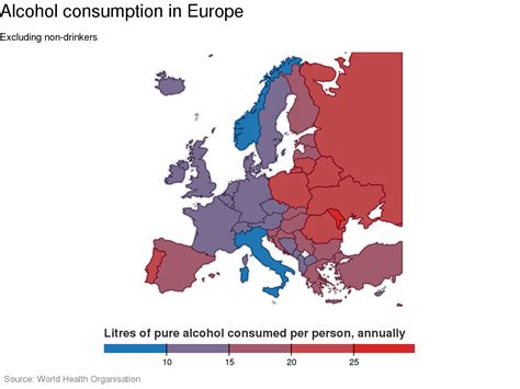 Booze and binge-drinking…The world's biggest drinkers! (charts ...