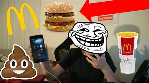 MCDONALDS PRANK CALL! POOP IN MY BURGER!! - YouTube