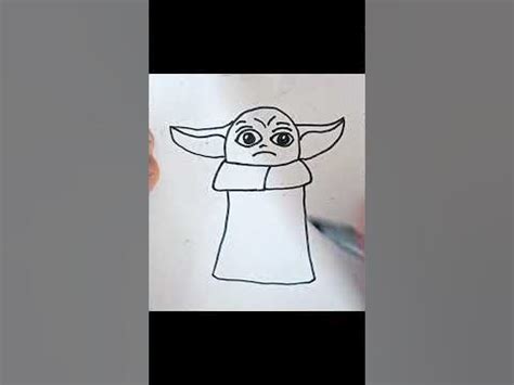 Hướng Dẫn Vẽ Nhân Vật Grogu ( How to draw Grogu cartoon) #drawing #comics #shorts #grogu - YouTube