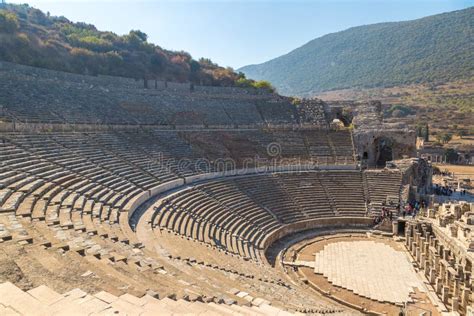 Amphitheater (Coliseum) in Ephesus Stock Photo - Image of stage ...