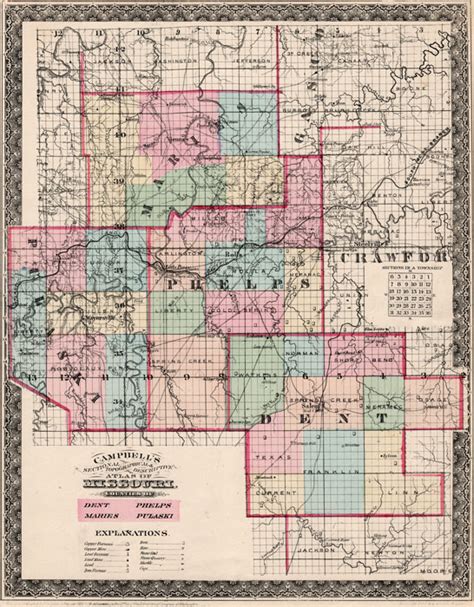 Pulaski County Mo Map - Map Of West