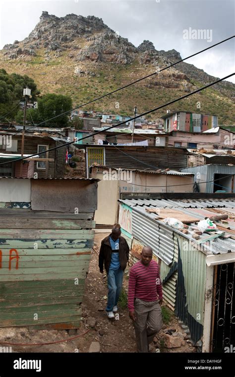 Slums in Imizamo Yethu township, Hout Bay, Cape Town, South Africa ...