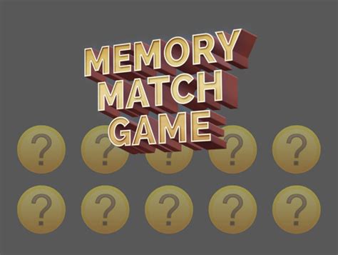 Memory Match Game | Templates | Unity Asset Store