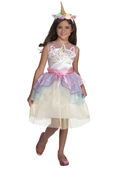 Girl's Dashing Unicorn Dress Costume