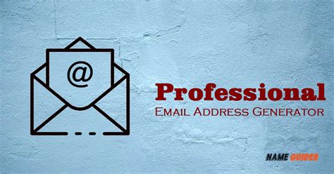 80+ Professional Email Address Generator (2023) | Name Guider