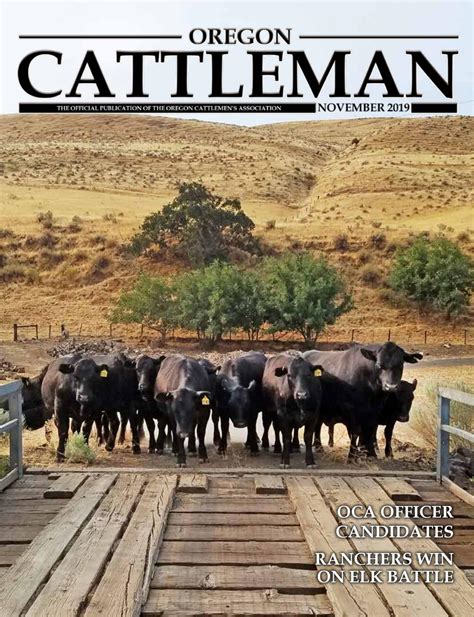 November 2019 Oregon Cattleman magazine by oregoncattleman - Issuu