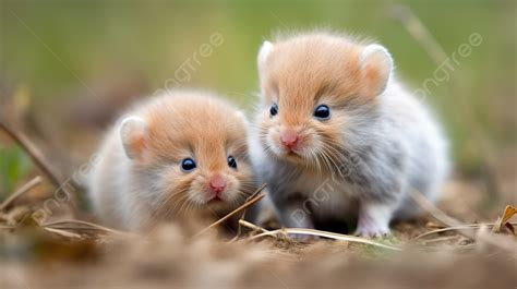 Fondo Dos Hámsters Bebés Mirándose En Un Campo Fondo, Lindas Fotos ...