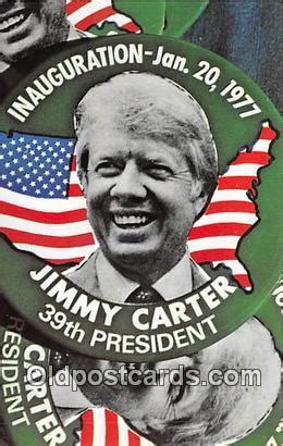 Jimmy Carter Buttons Carter Inauguration, Jan 20, 1977 Postcard ...