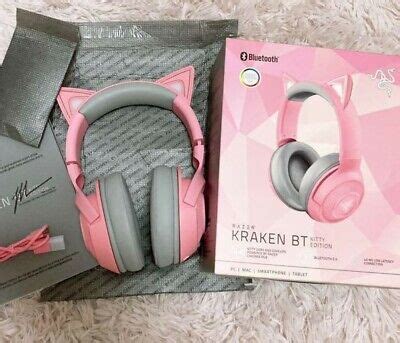 RAZER Kraken BT Kitty Edition Quartz Pink Wireless Gaming Headset Bluetooth 5.0! 4589967505910 ...